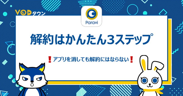 解約はかんたん3ステップ